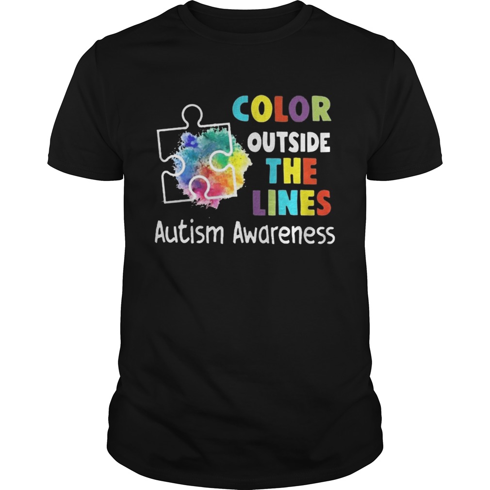 Color Outside The Lines Autism Awareness Tshirt Color Outside The Lines Autism Awareness Tshirt