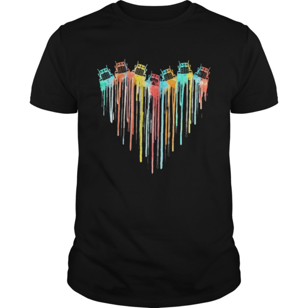 Colorful Tractor Heart shirt