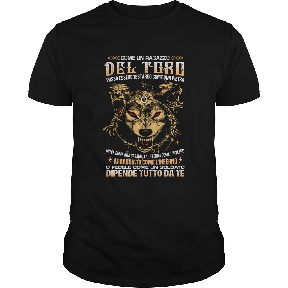 Come un ragazzo del toro posso essere testardo come una pietra Wolf shirt Come un ragazzo del toro posso essere testardo come una pietra Wolf shirt