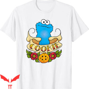 Cookie Monster Birthday T-Shirt Sesame Street Cookie Tattoo