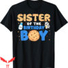 Cookie Monster Birthday T-Shirt Sister Of The Birthday Boy