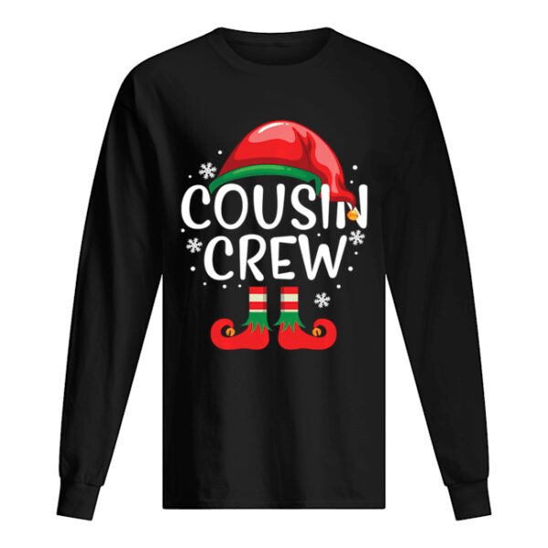Cousin Crew Shirt Gift ELF Matching Family Christmas Ugly Long Sleeve T-Shirt