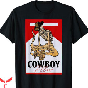 Cowboy Killer T-Shirt Skeleton Retro Vintage T-Shirt