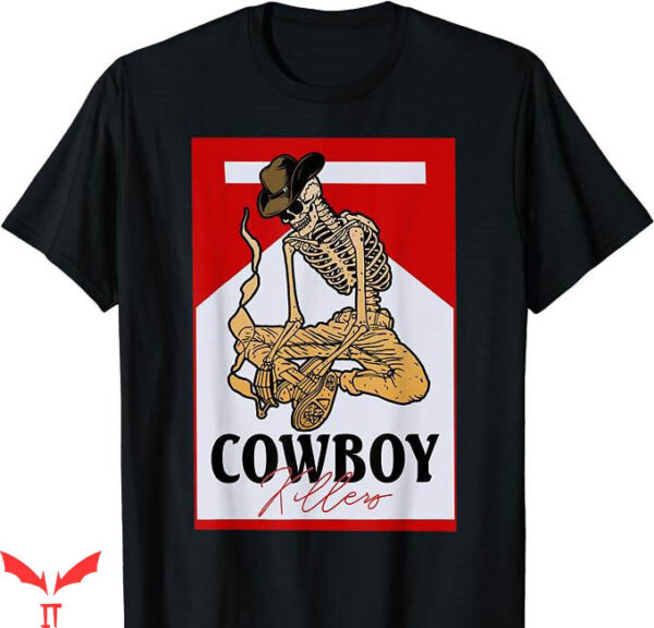 Cowboy Killer T-Shirt Skeleton Retro Vintage T-Shirt
