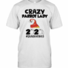 Crazy Parrot Lady 2020 #Quarantined Mask T-Shirt