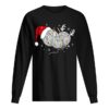 Crochet Spirits Christmas With Deer And Santa Hat Tshirt