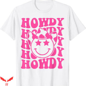 Cute Preppy T-Shirt Howdy Smile Face Rodeo Western Country