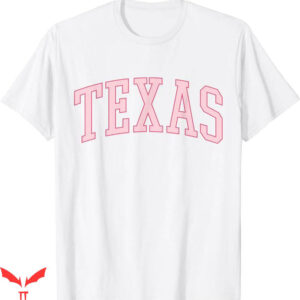 Cute Preppy T-Shirt Preppy Varsity Pink Texas T-Shirt