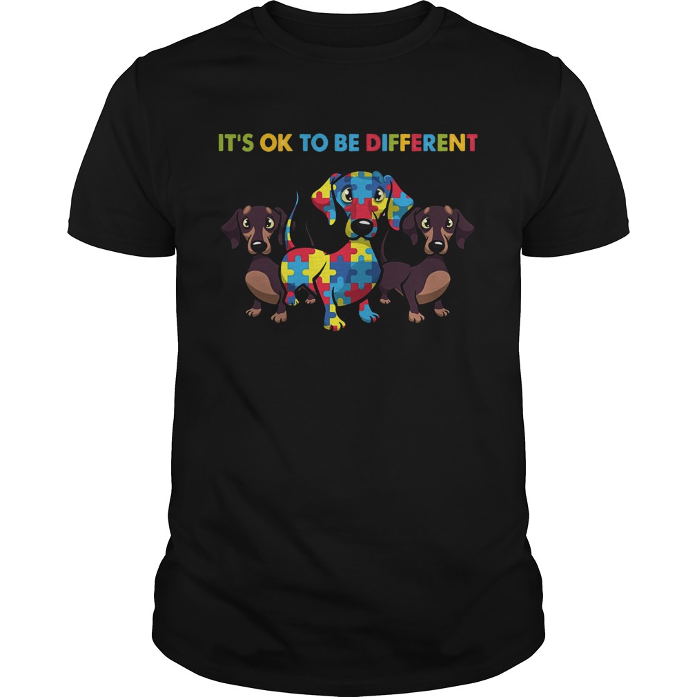 Dachshund Autism Its Ok To Be Different shirt Dachshund Autism Its Ok To Be Different shirt