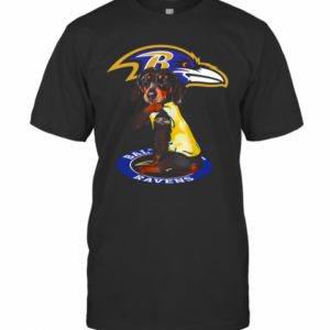 Dachshund Baltimore Ravens T-Shirt