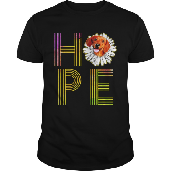 Dachshund Flower Hope shirt