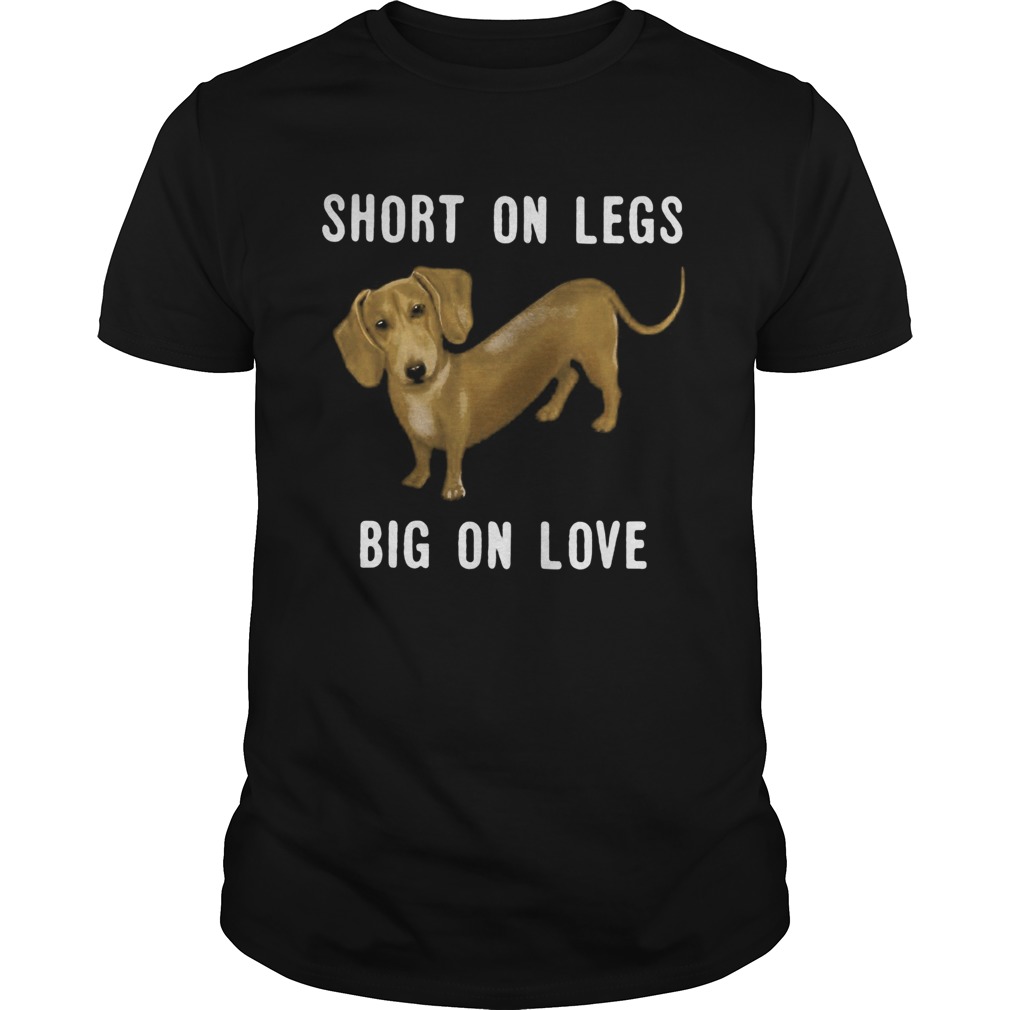 Dachshund short on legs big on love shirt Dachshund short on legs big on love shirt