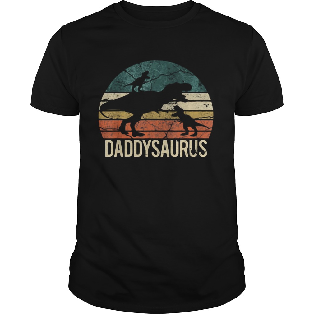 Daddysaurus Two Kids Vintage shirt Daddysaurus Two Kids Vintage shirt