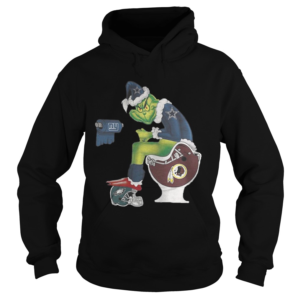 Dallas Cowboys Grinch Santa Washington Redskins toilet shirt Dallas Cowboys Grinch Santa Washington Redskins toilet shirt
