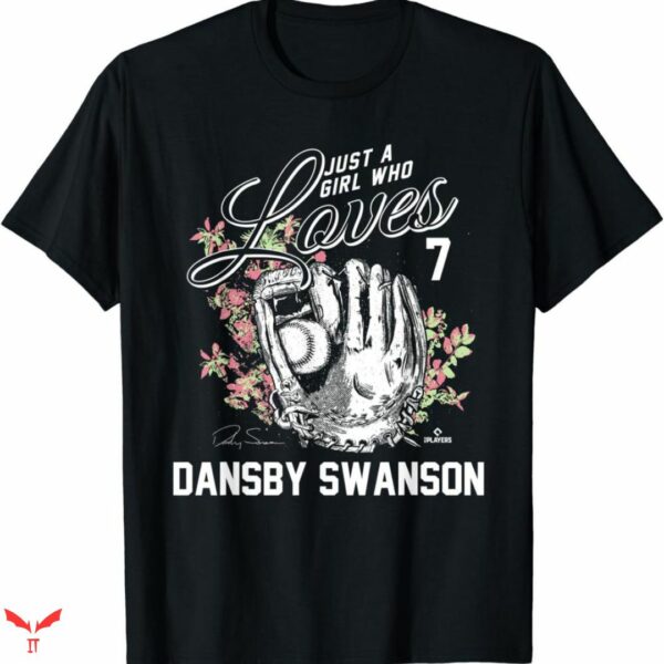 Dansby Swanson T-shirt Logo Flower