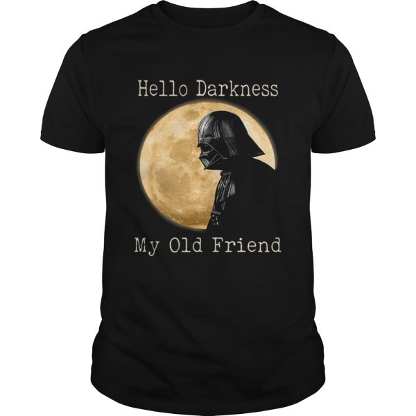 Darth Vader moon Hello darkness my old friend shirt
