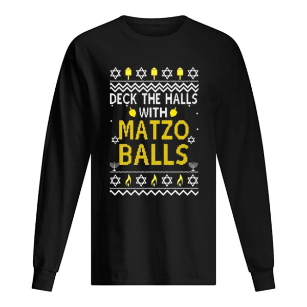 Deck the halls with matzo balls Christmas 2020 shirt