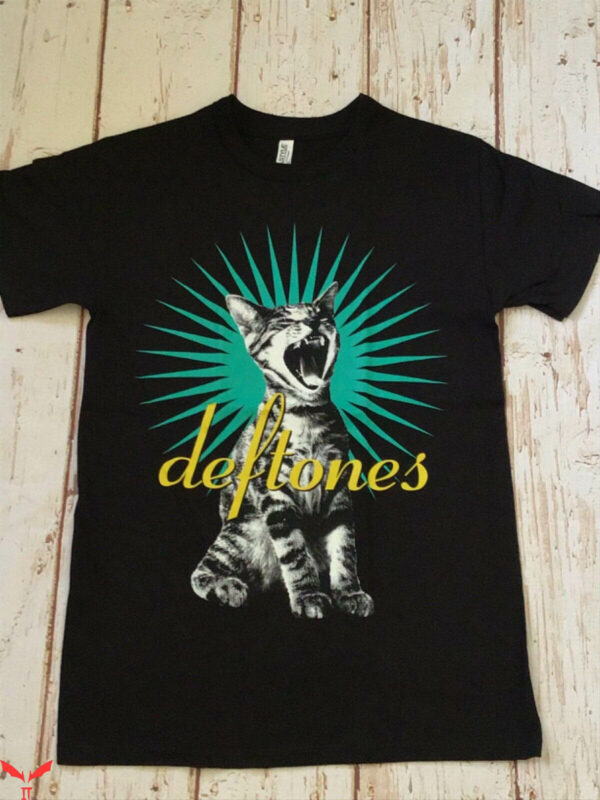 Deftones Cat T-Shirt Fur Cat Music Ban T-Shirt Music