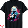 Deftones Cat T-Shirt Punk Rock Guitar Persian Cat T-Shirt