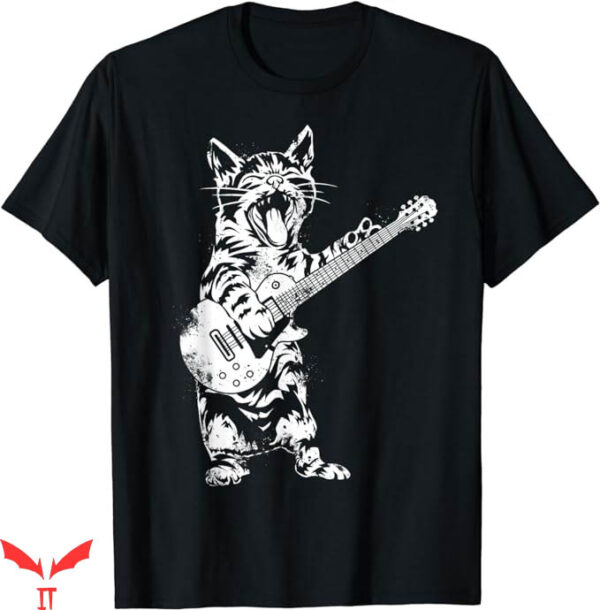 Deftones Cat T-Shirt Rockstar Cats Guitarist T-Shirt Music