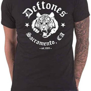Deftones Cat T-Shirt Sacramento Tiger Band Music