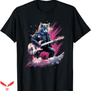Deftones Cat T-Shirt Snowshoe Cat Guitarist T-Shirt Music
