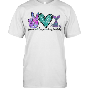 Diamond Peace Love Mermaids T-Shirt