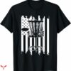 Disc Golf T-shirt Black White Style