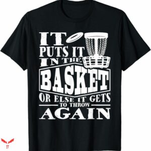 Disc Golf T-shirt Style Black White