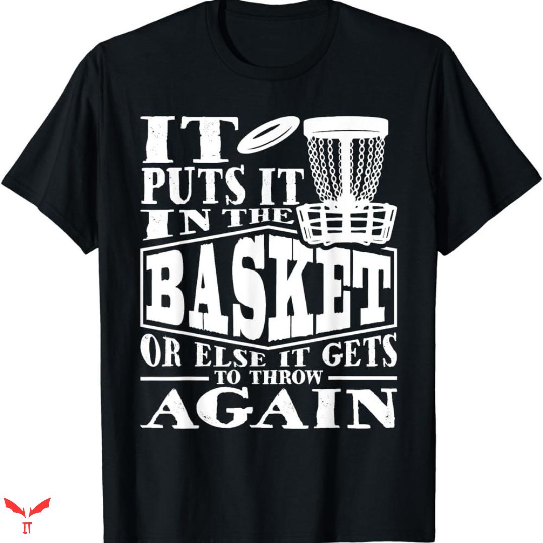 Disc Golf T-shirt Style Black White Disc Golf T-shirt Style Black White