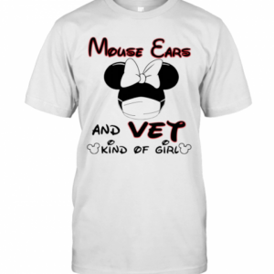 Disney Mickey Mouse Ears And Vet Kind Of Girl Mask T-Shirt