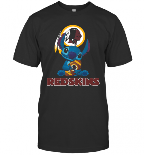 Disney Stitch Hug Washington Redskins Logo T-Shirt Disney Stitch Hug Washington Redskins Logo T-Shirt