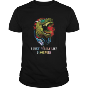 Dj i just really like dinosaurs shirt