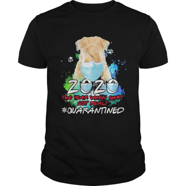 Dog mask 2020 the year when shit got real quarantined toilet paper shirt