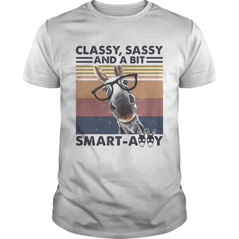 Donkey classy sassy and a bit smartassy vintage retro shirt Donkey classy sassy and a bit smartassy vintage retro shirt