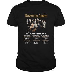Downton Abbey 10th Anniversary 20102020 6 seasons 22 episodes signatures shirt