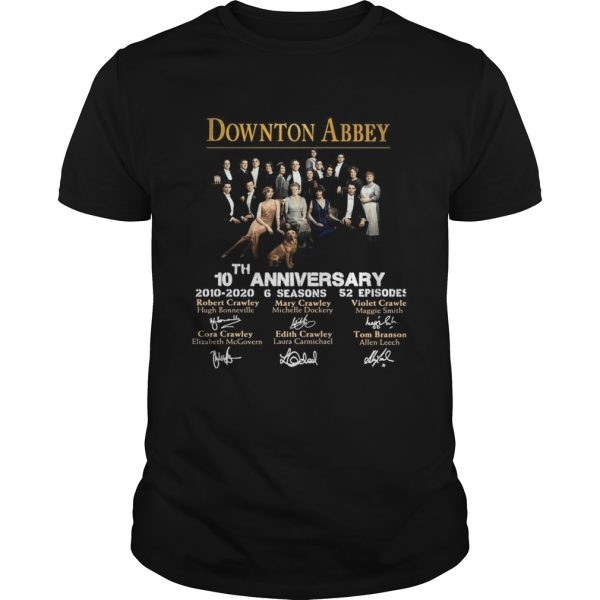 Downton Abbey 10th Anniversary 20102020 6 seasons 22 episodes signatures shirt