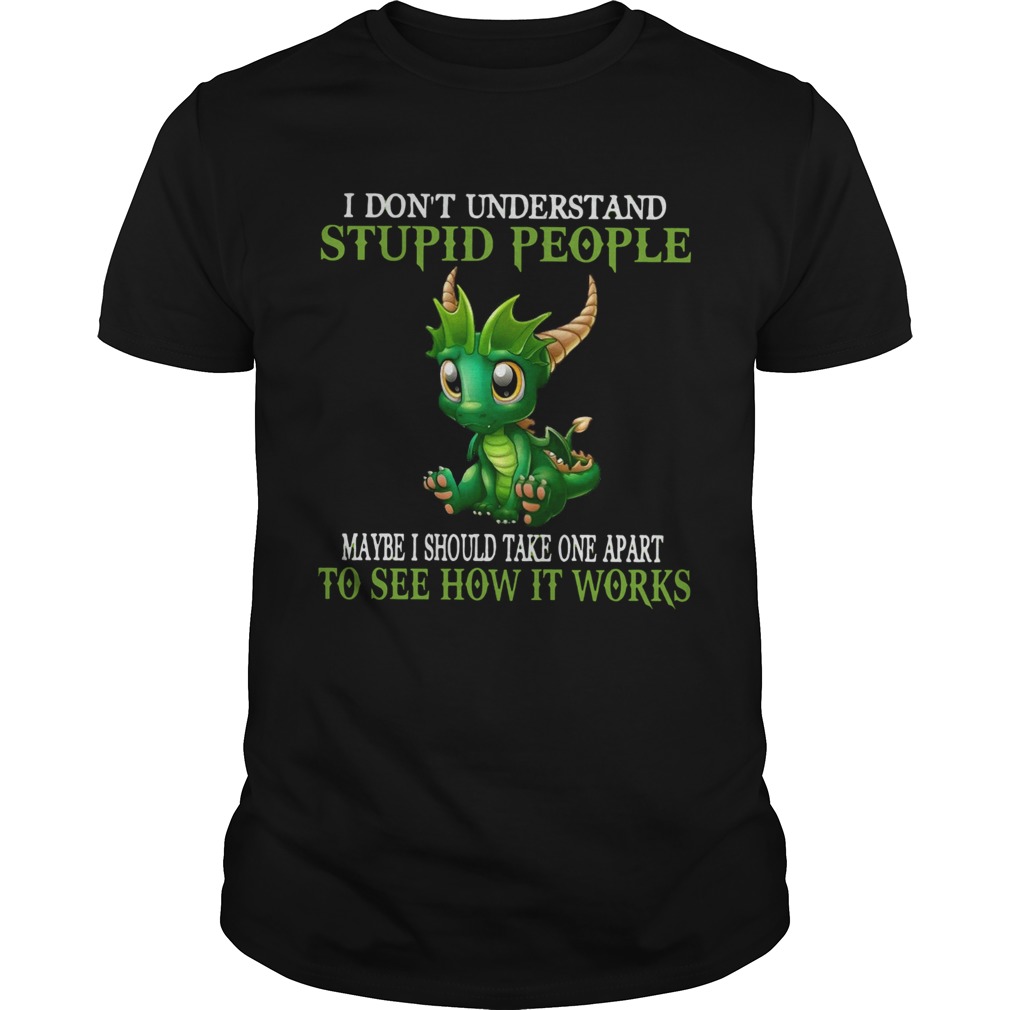 Dragon I Dont Understand Stupid People Maybe I Should Take one Apart To See How It Works shirt Dragon I Dont Understand Stupid People Maybe I Should Take one Apart To See How It Works shirt