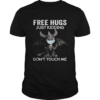 Dragon mask free hugs just kidding dont touch me shirt