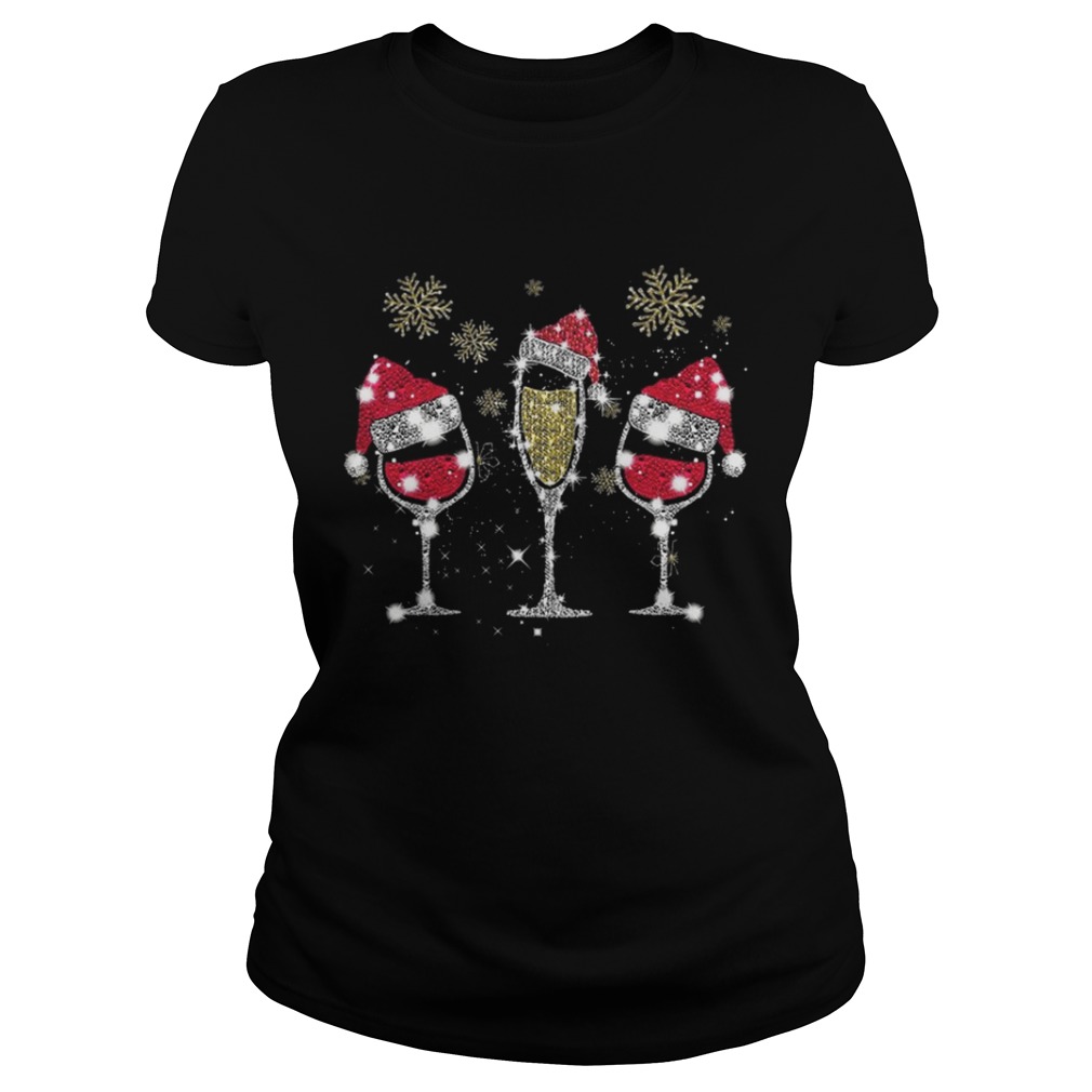 Drink wine diamond Santa hat Merry Christ shirt Drink wine diamond Santa hat Merry Christ shirt