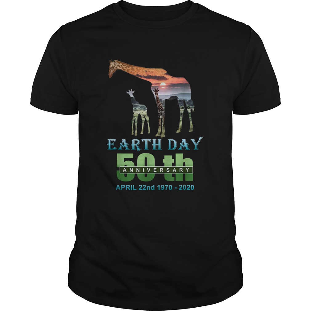 Earth Day 50th Anniversary Giraffe Silhouette Giraffe shirt Earth Day 50th Anniversary Giraffe Silhouette Giraffe shirt