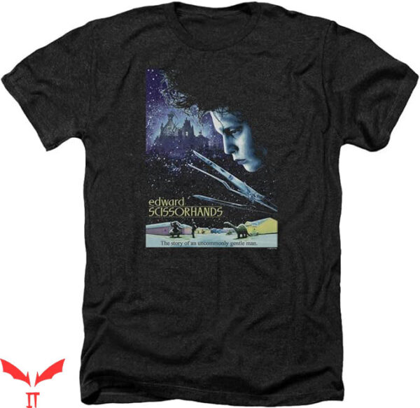 Edward Scissorhands T-Shirt Poster Heather T-Shirt Movie