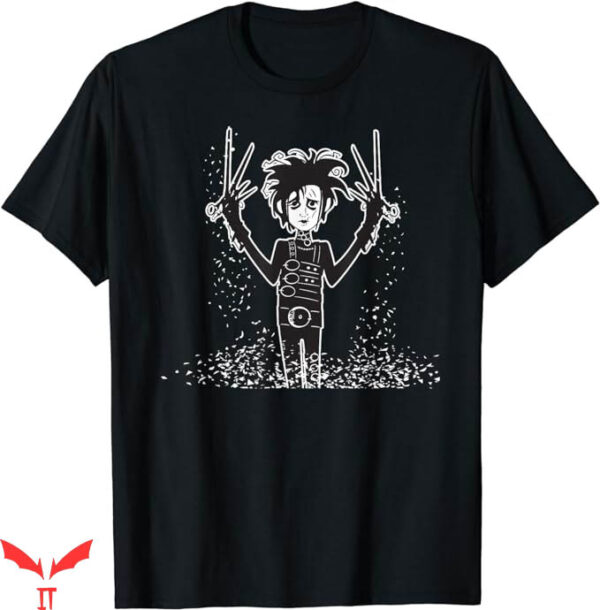 Edward Scissorhands T-Shirt Tim Burtons Snow T-Shirt