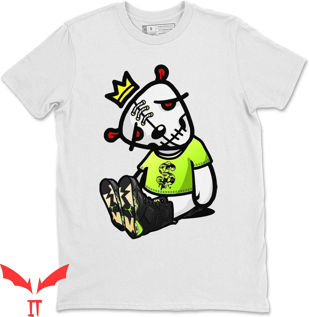 Electric Green T-Shirt Dead Dolls 6 Retro Sneaker Matching Electric Green T-Shirt Dead Dolls 6 Retro Sneaker Matching