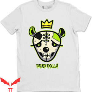 Electric Green T-Shirt Dead Dolls Face 6 Retro Matching