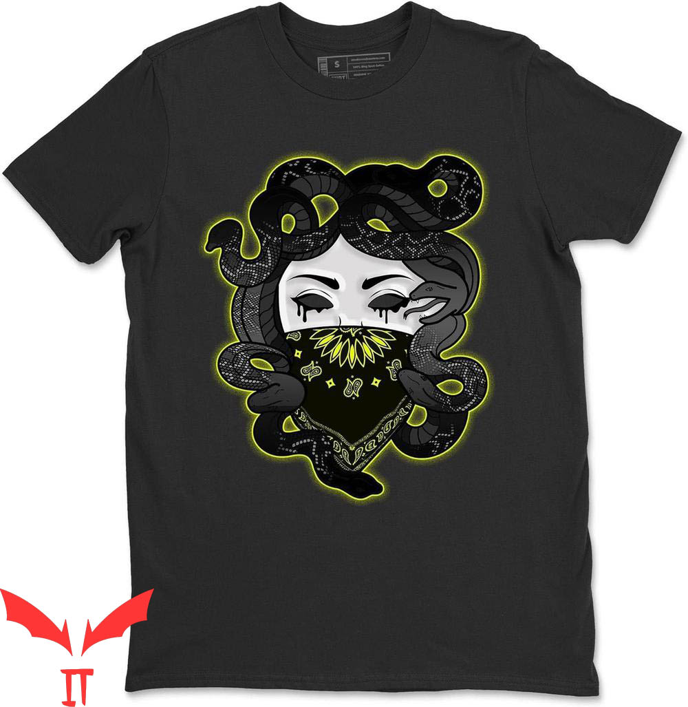 Electric Green T-Shirt Medusa 6 Retro Sneaker Matching Electric Green T-Shirt Medusa 6 Retro Sneaker Matching