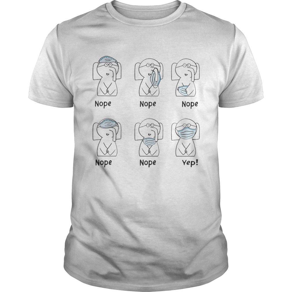 Elephant Right Way To Wear A Mask shirt Elephant Right Way To Wear A Mask shirt