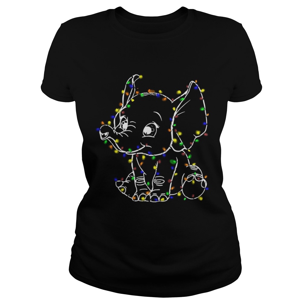 Elephant christmas light shirt Elephant christmas light shirt