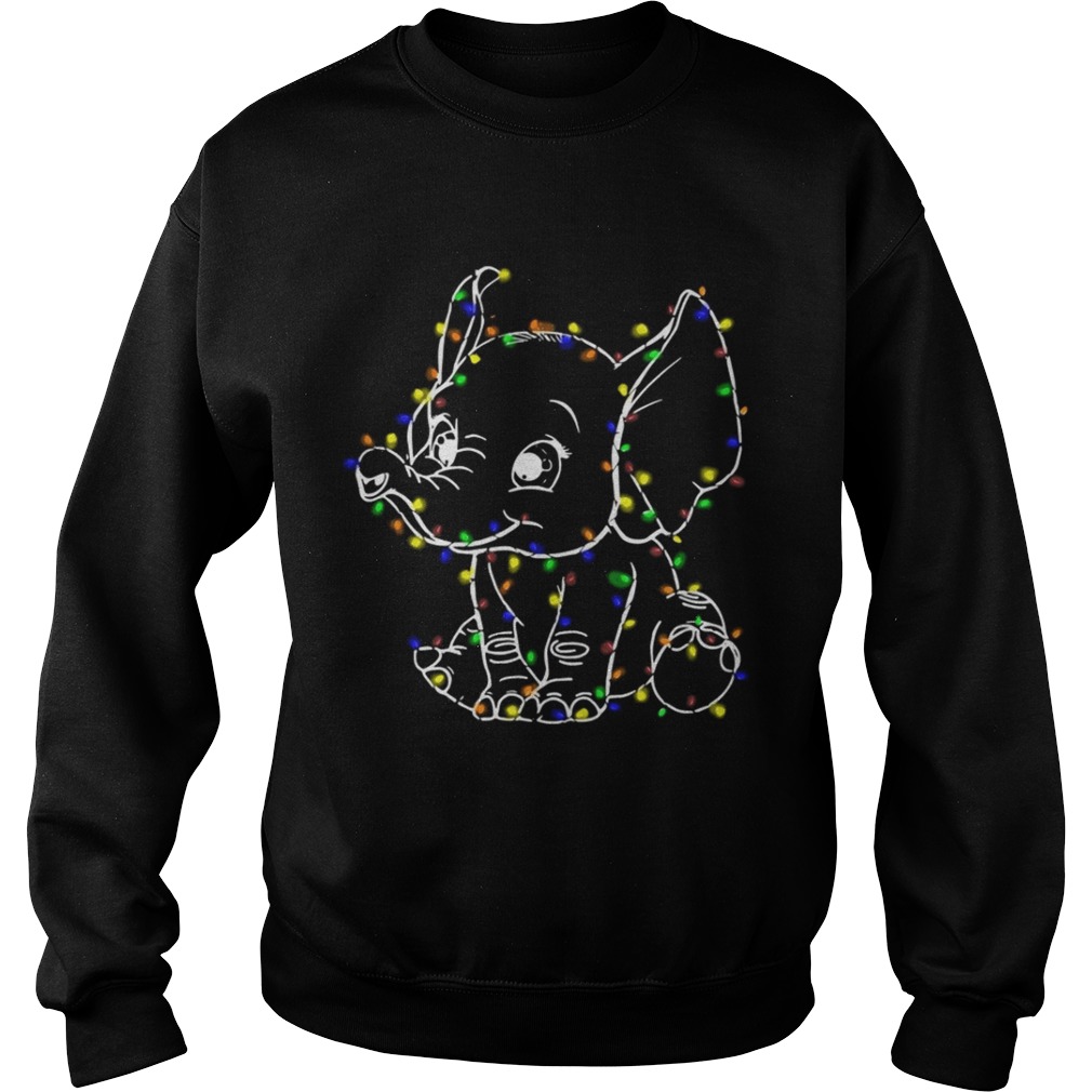 Elephant christmas light shirt Elephant christmas light shirt