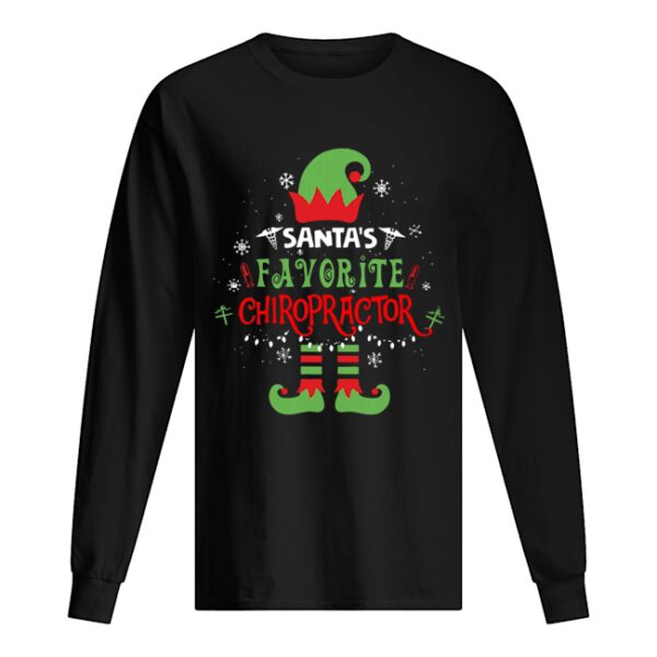 Elf Christmas Santa’s Favorite Chiropractor shirt